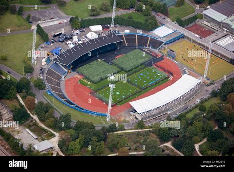 An aerial view of the crystal palace athletics stadium hi-res stock ...