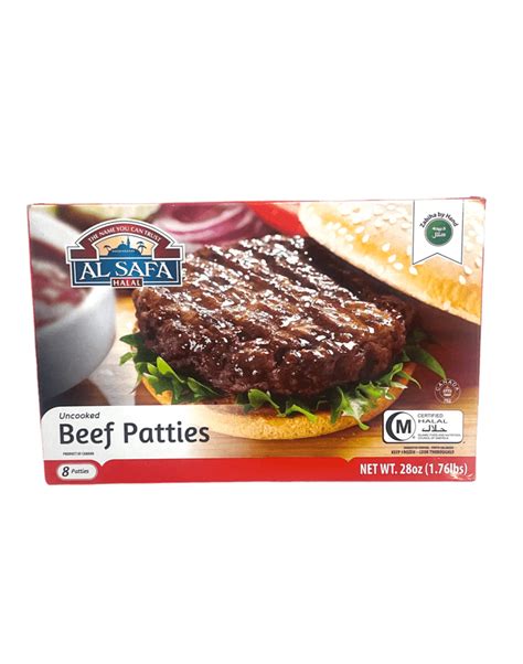 Mf19 Al Safa Beef Patties Burgers 12 X 175 Lb Crescent Specialty