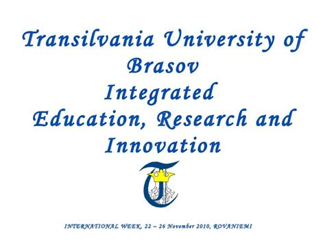 Transilvania university of brasov