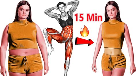 15 Minute Standing And Sitting Workout To Lose Stubborn Belly Fat Youtube