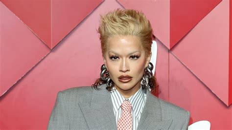 Rita Ora Looks Almost Unrecognisable As She Sports Punk Inspired Blonde Mullet With Oversized