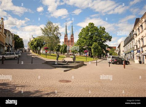 Skien city in the summertime Stock Photo - Alamy