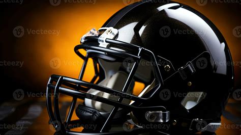 American football background with ball and black helmet. football ...