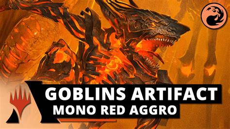 Goblin Artifacts Mono Red Aggro No Standard Magic Arena Youtube