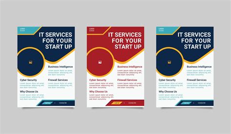 IT Service Flyer Design Virtual IT Service Poster Leaflet Design