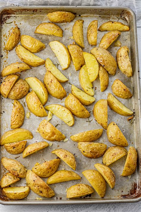 Crisp Roasted Golden Potatoes - Feeding Your Fam