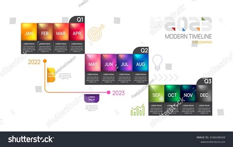 Infographic 2023 Template Business Modern Timeline Stock Vector (Royalty Free) 2246288269 ...