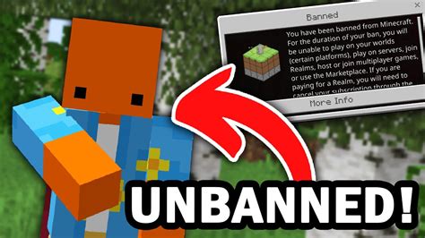 How To Get UNBANNED From Minecraft Bedrock YouTube