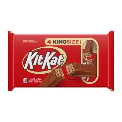 KIT KAT® Milk Chocolate Wafer King Size Candy Bars, 4 ct / 3 oz - Pick ‘n Save