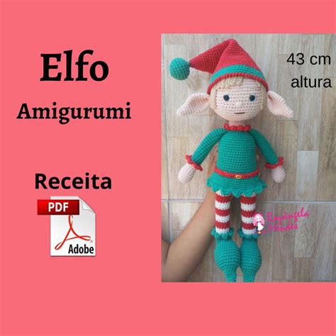 Receita Pdf Elfo Amigurumi Elo Produtos Especiais