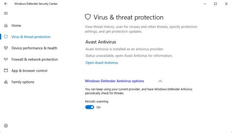 Cómo habilitar el escaneo periódico de Windows Defender en Windows 10