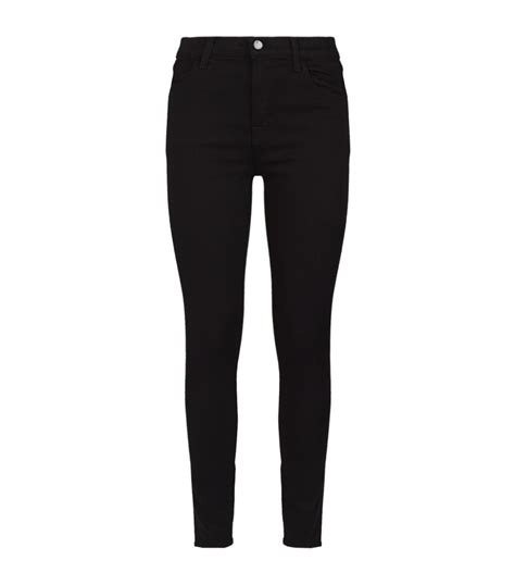 J Brand Black Maria High Rise Skinny Jeans Harrods UK