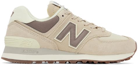 New Balance Beige Brown Sneakers In Nude Modesens