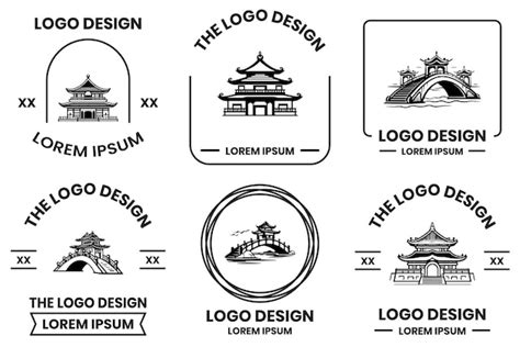 Premium Vector Chinese Building Or Japanese Building Logo In Flat