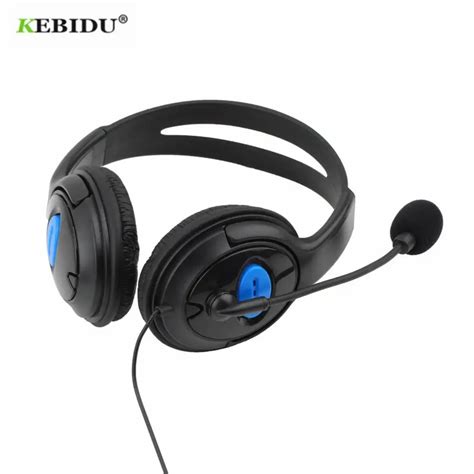 Проводные Игровые наушники KEBIDU с микрофоном, гарнитура для PS4, Sony ...