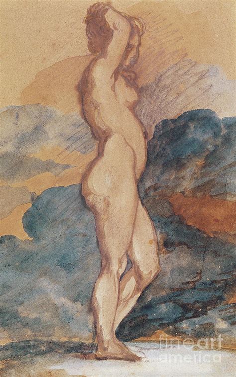 Study Of A Nude Woman Painting By Theodore Gericault Pixels