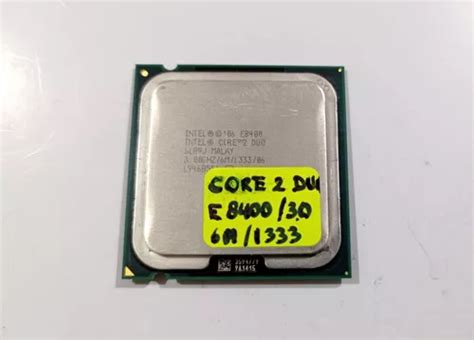 Procesador Lga 775 Intel Core 2 Duo E8400 30 6mb 1333 Cuotas Sin Interés