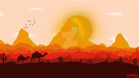 Flat Desert Landscape by King-Arts on DeviantArt