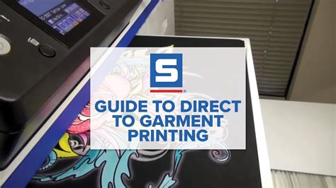 Guide To Direct To Garment Printing Youtube