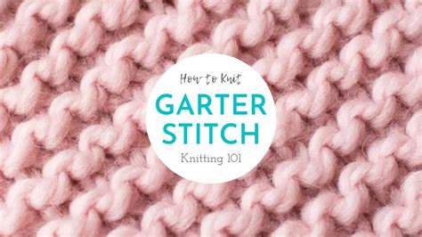 Knitting The Garter Stitch For Beginners Of Youtube