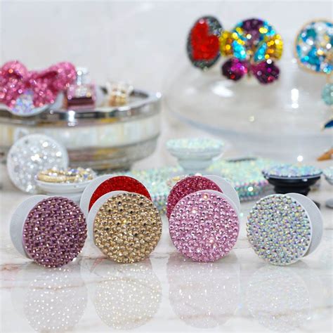 Pick Your Color Genuine Crystals Popsockets Bling Popgrip Rhinestones