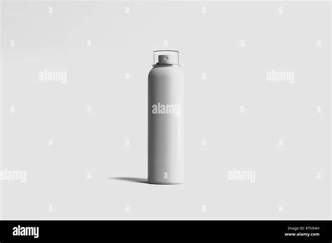 White Blank Spray Bottles Mock Up Cosmetic Package Blank Template Of White Deodorant Bottle Can