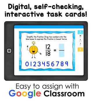 Simplifying Fractions Boom Cards And Google Slides Bundle By Laura Candler