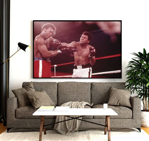 Muhammad Ali Vs George Foreman Poster Print, Boxing Legends Canvas Wall ...