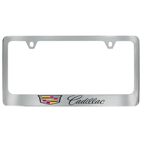 2021 Escalade ESV License Plate Frame Chrome Multicolored Cadillac