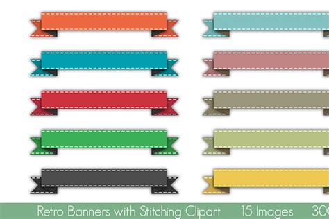 Stretchy Banners Clipart And Vectors Pre Designed Illustrator