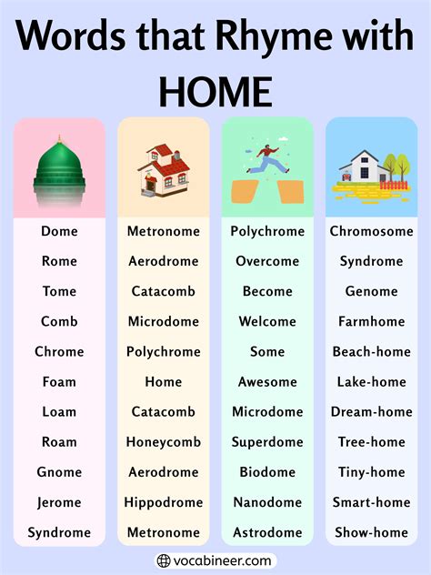 words rhyme with home