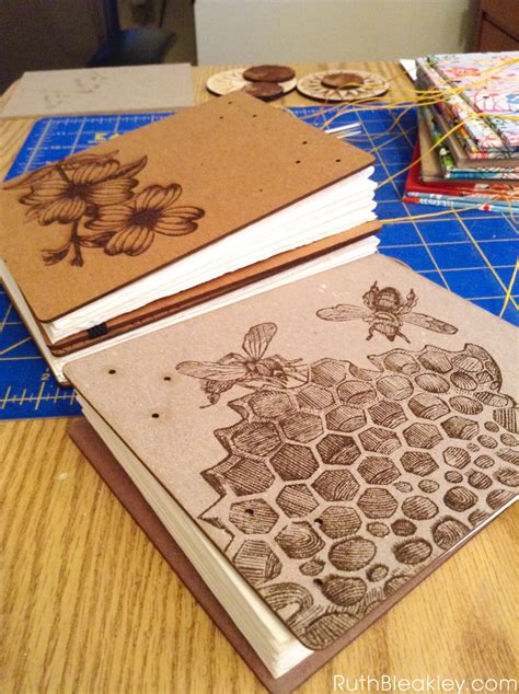 Handmade Watercolor Sketchbooks With Laser Engraved Covers Ruth