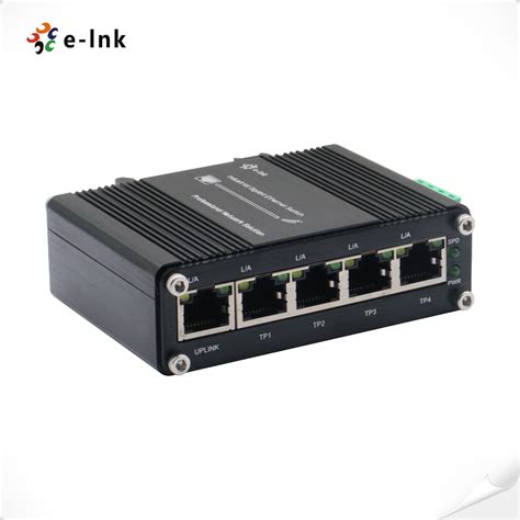Mini Industrial 5-Port 10/100/1000T Gigabit Ethernet Switch - E-link ...