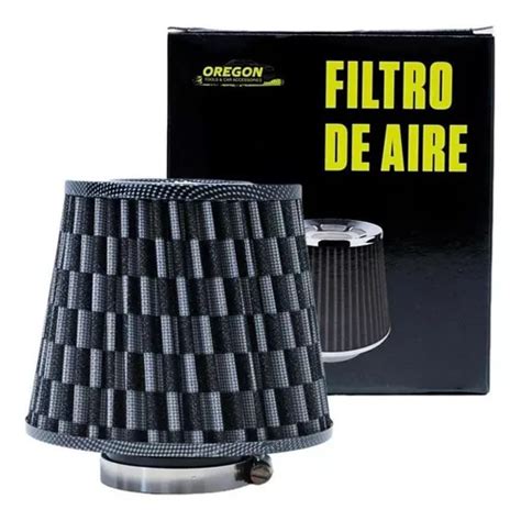 Filtro De Aire Conico Competicion Mm Gris Carbon Universal