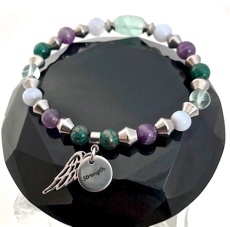 Stress Anxiety Relief Energy Healing Crystal Reiki Gemstone Bracelet – Spiritual Diva Jewelry