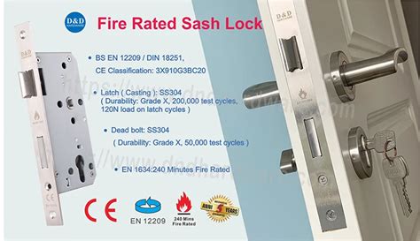 Din 18250 Euro Profile Ce En 12209 Fire Rated Mortise Sash Door Lock