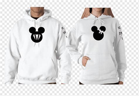 Suéter novia y novio de mickey mouse minnie mouse sudadera con capucha