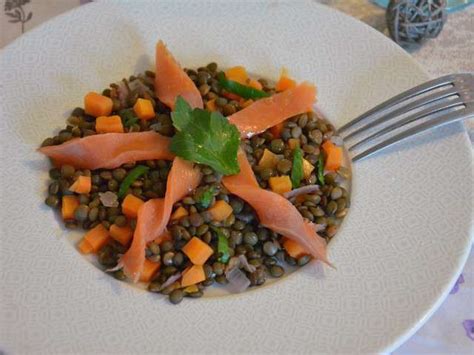 Les Meilleures Recettes de Salade de lentilles et Truite fumée