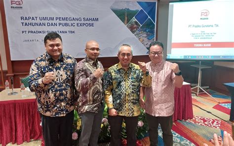 Publik Expose PT Pradiksi Gunatama Tbk Tahun 2023 KompasIndo Co Id