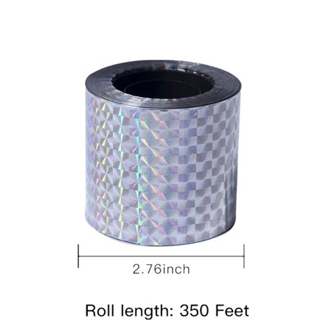 Double Sided Outdoor Reflective Laser Scare Bird Flash Tape Bird Shock ... 