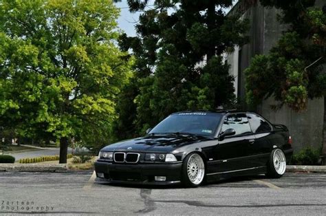 Bmw E36 M3 Black Deep Dish Slammed