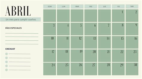 Calendario De Meses Para Imprimir