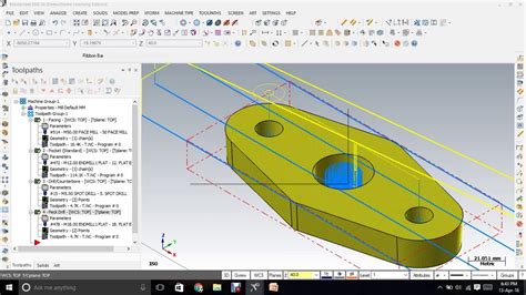 Mastercam Milling Tutorial With Simulation 2016 Youtube