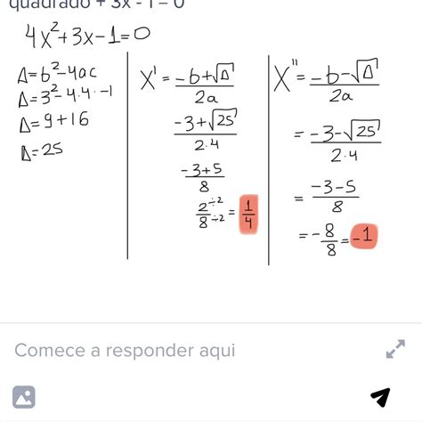 Determine As Raízes Da Equações Do Segundo Grau No Conjunto Dos Reais 4