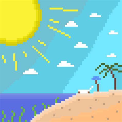 beach : r/PixelArt