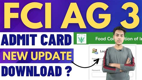 Fci Ag 3 Admit Card 2022 How To Download Fci Ag 3 Admit Card 2022