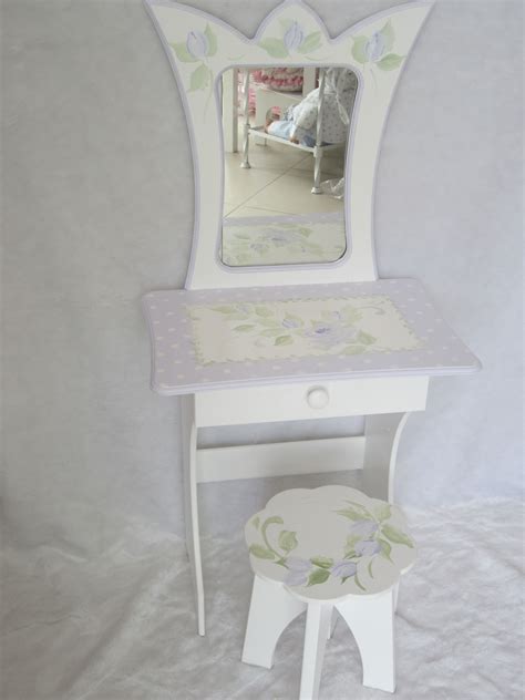 Tocador Para Nenas Con Banquito Girls Room Shabby Chic Vanity Girls