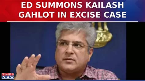 Ed Summons Delhi Transport Minister Kailash Gahlot In Delhi Liquor