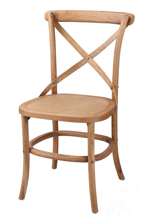 Daintree Cross Back Wooden Dining Chair With Solid Seat By Interior