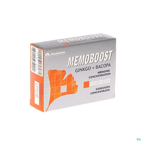 Memoboost Gingko Bacopa Caps 30 Fytotherapie Natuur Alternatieve